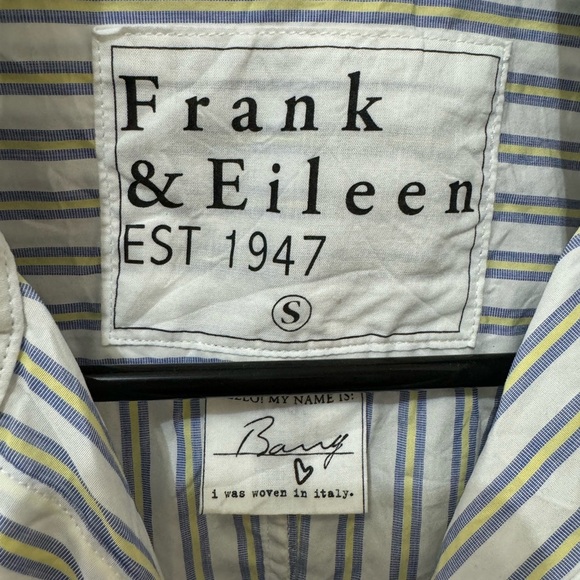 Frank & Eileen Barry 100% Cotton Button Down Blouse Size Small - Picture 3 of 4
